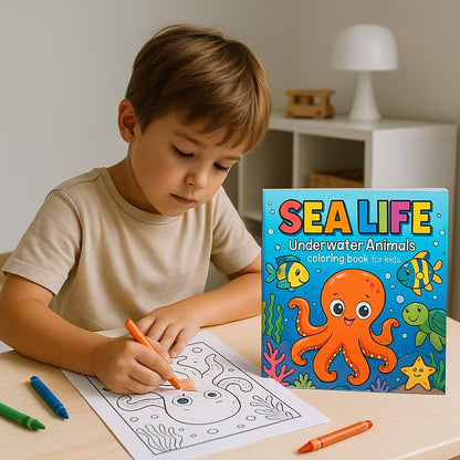 Sea Life Adventures: A Fun-Filled Coloring Book for Kids