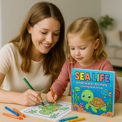 Sea Life Adventures: A Fun-Filled Coloring Book for Kids